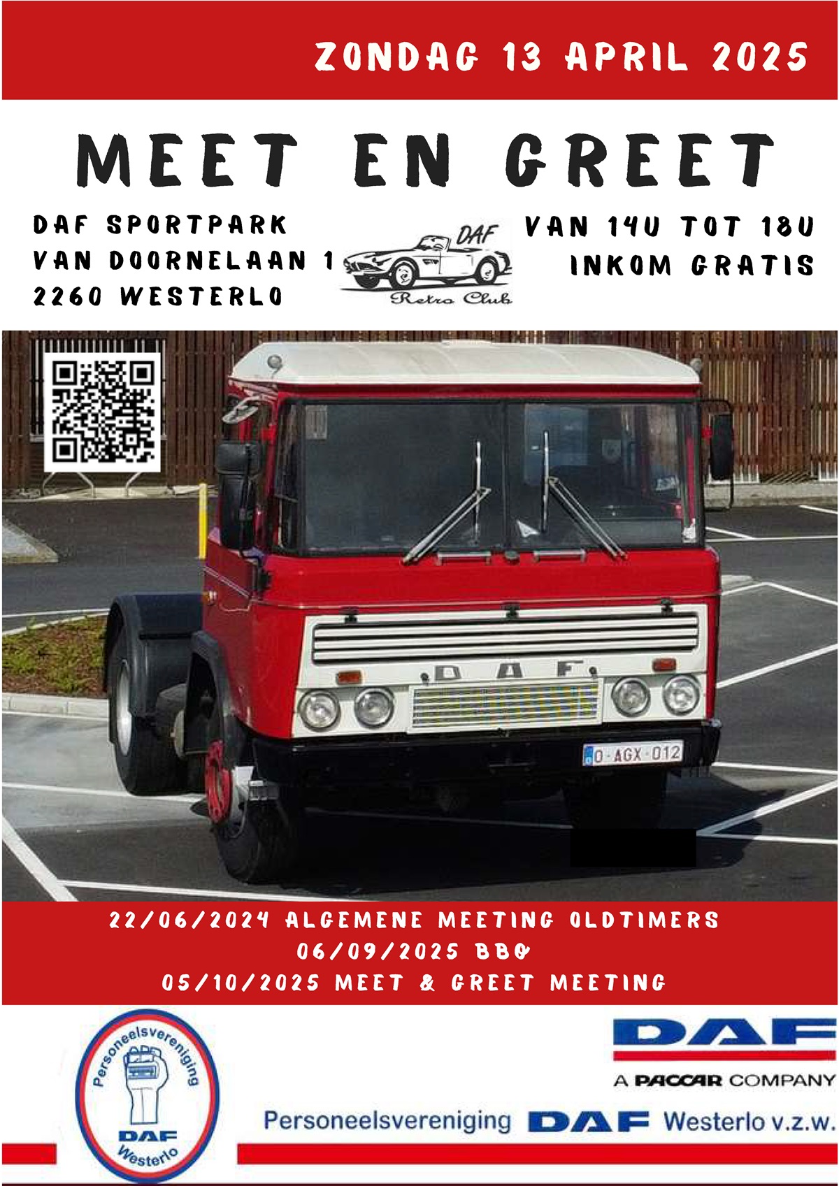 Flyer Meet Greet DAF Retro Club 13042025